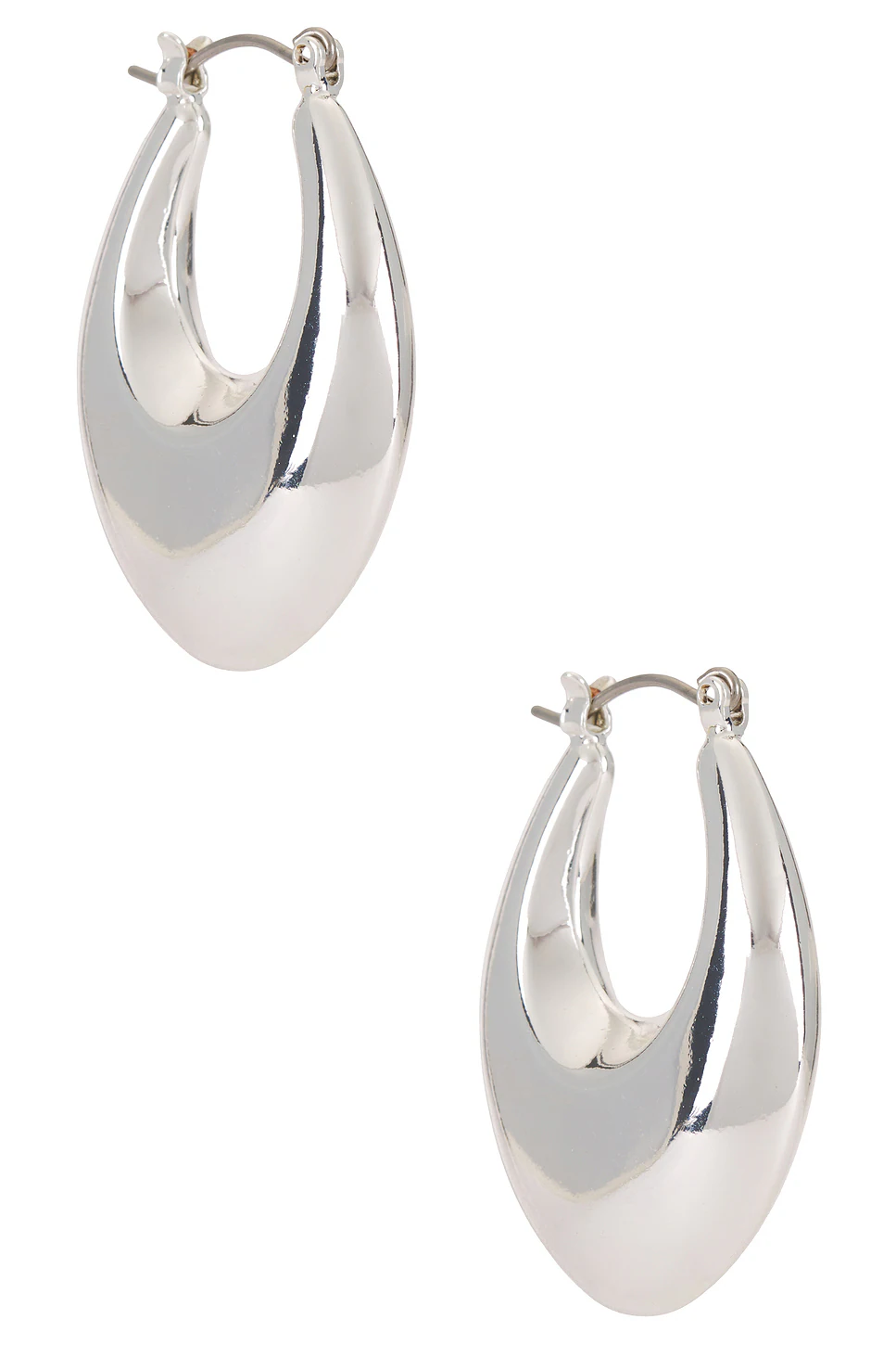 Ettika — СЕРЬГИ-КОЛЬЦА OPEN TEARDROP · Silver
