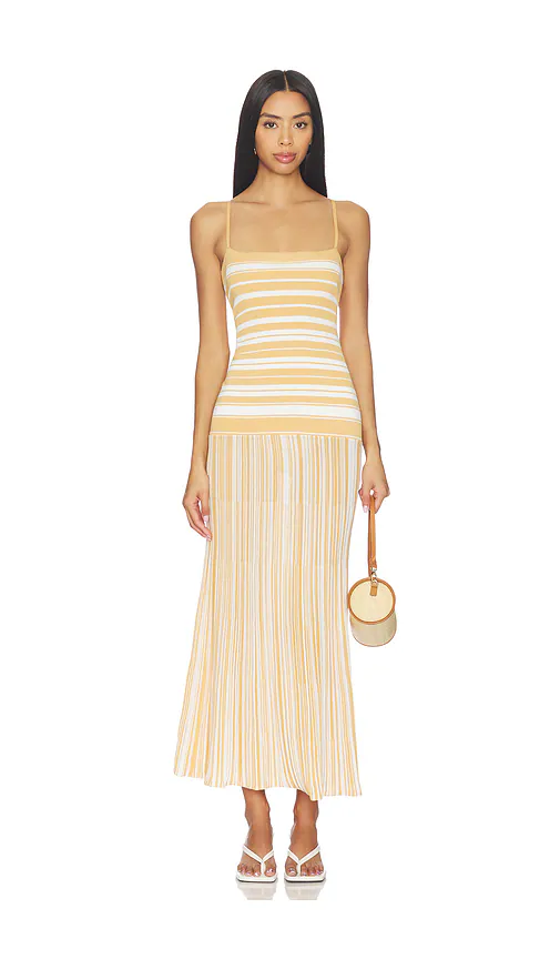 FAITHFULL — ПЛАТЬЕ ESENIA · Breton Stripe Sienna