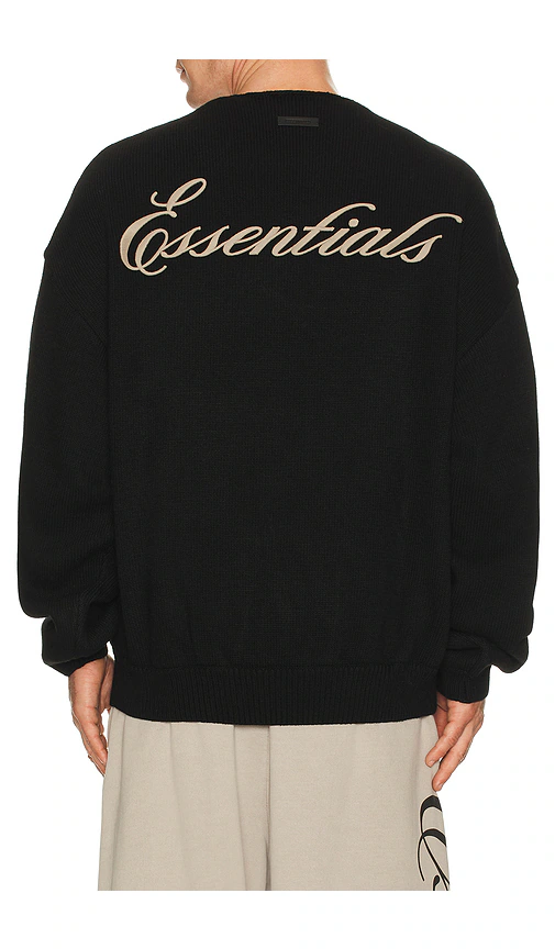 Fear of God ESSENTIALS — СВИТЕР WAFFLE · Vintage Black
