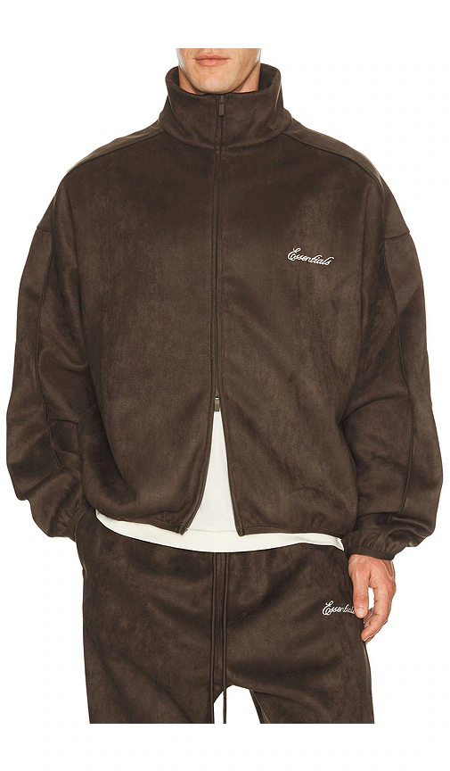 Fear of God ESSENTIALS — СПОРТИВНАЯ КОФТА SIGNTATURE · Brown