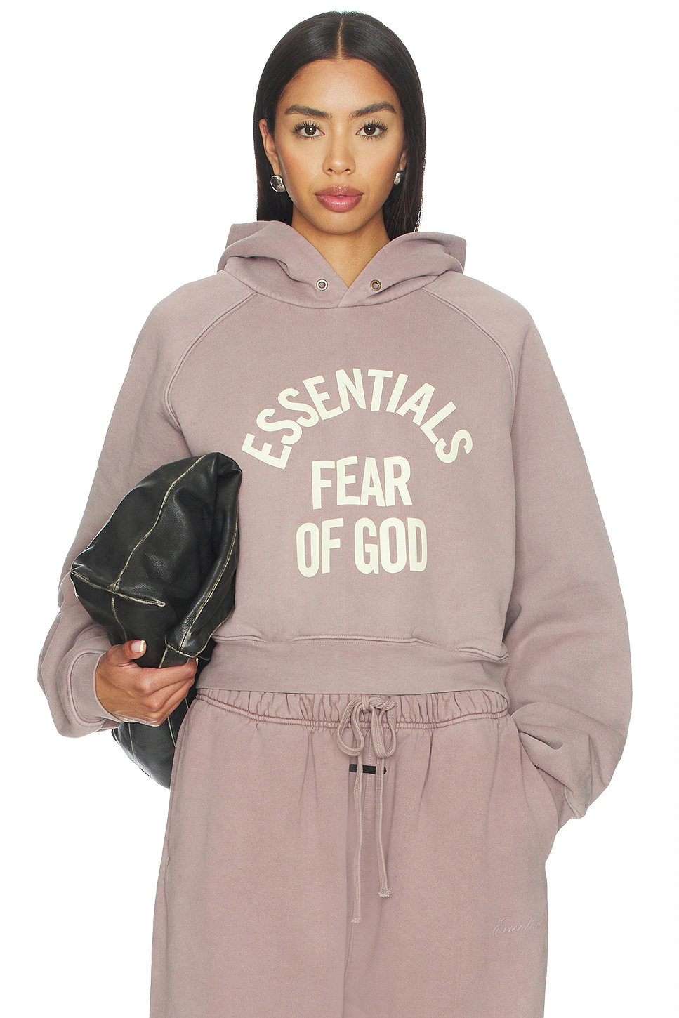 Fear of God ESSENTIALS — ХУДИ CAMPUS · Faded Mauve