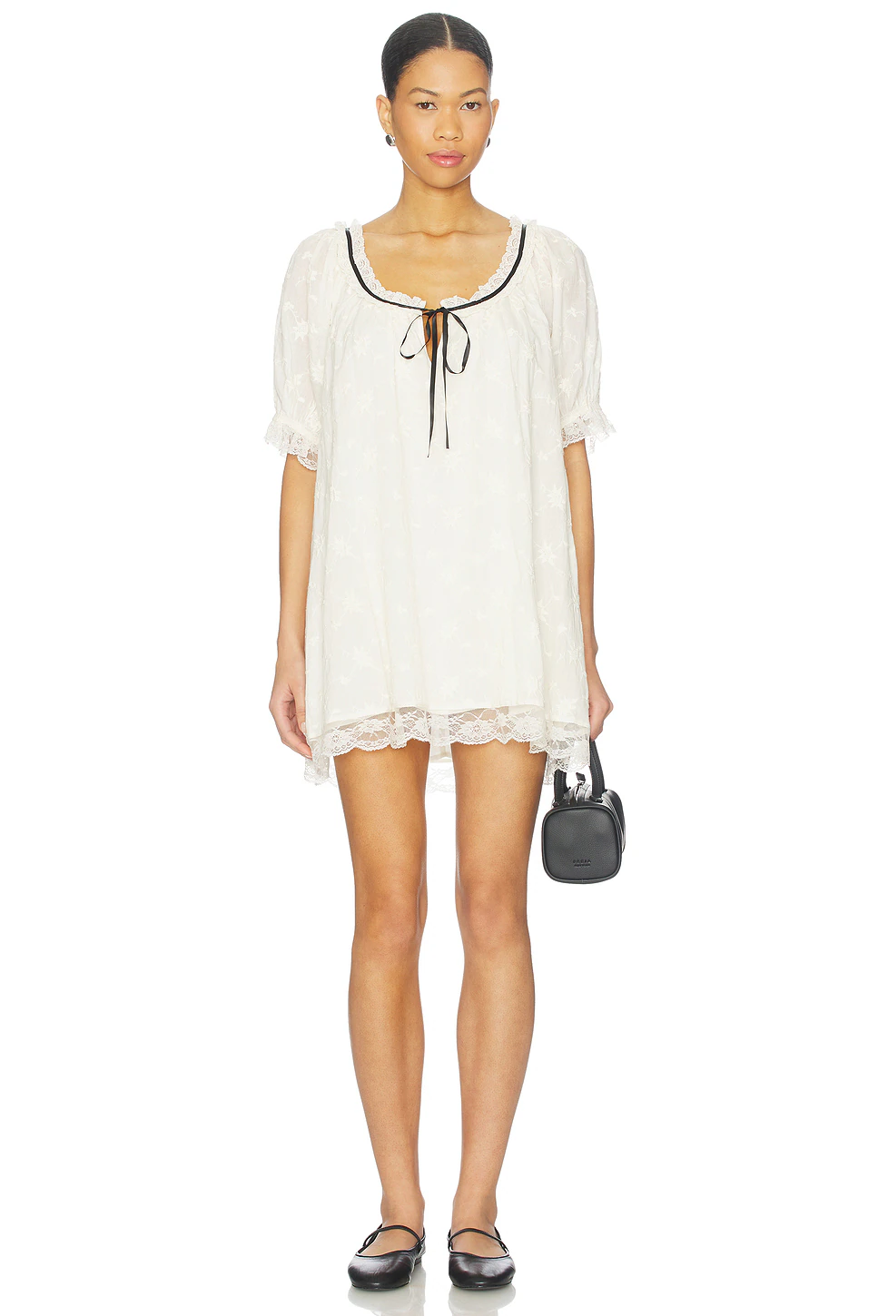 Free People — МИНИ ПЛАТЬЕ JUNO · Tea Black Combo