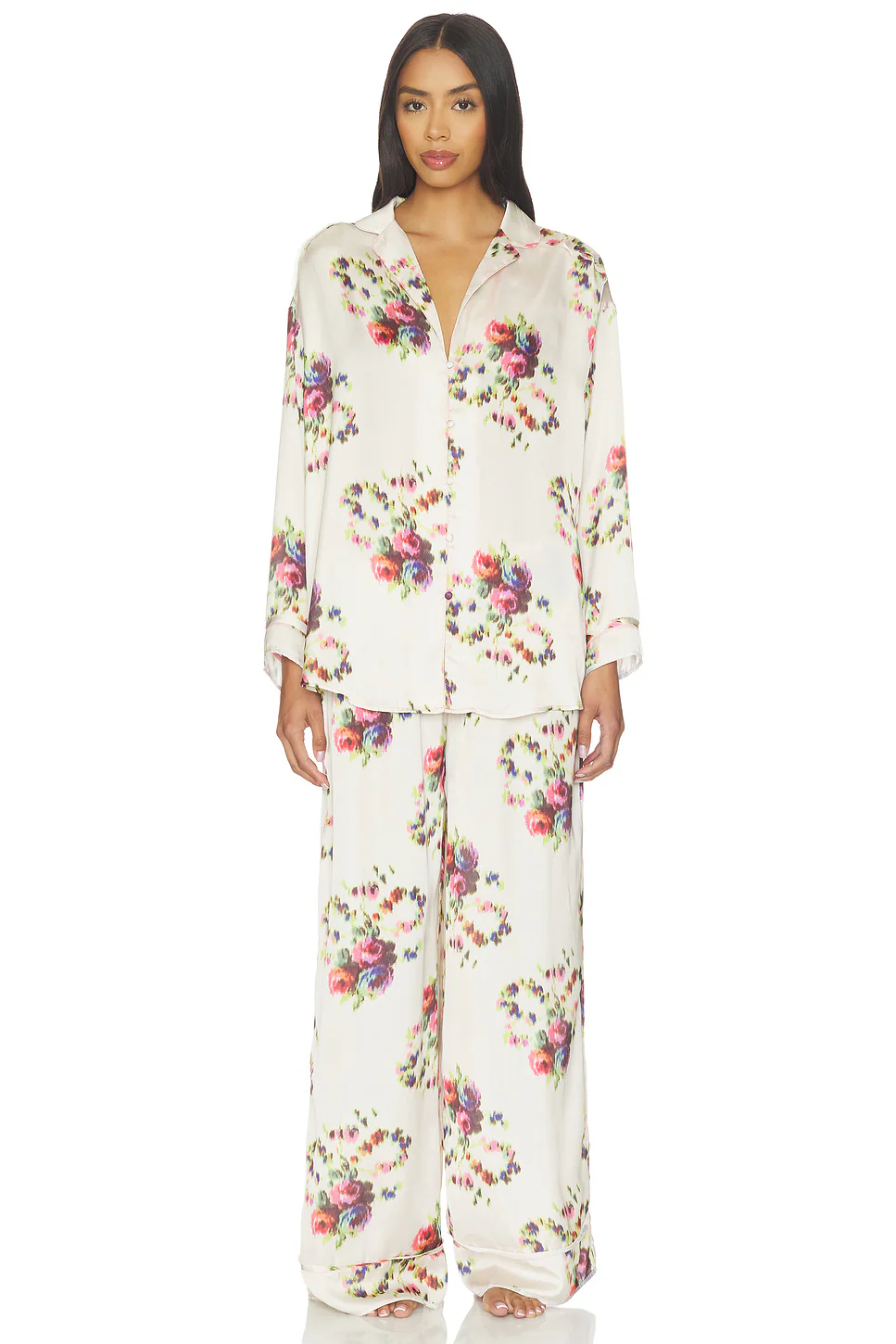 Free People — X Intimately Dreamy Days Pajama Set в цвете Antique Ivory - Flor · Antique Ivory Flor