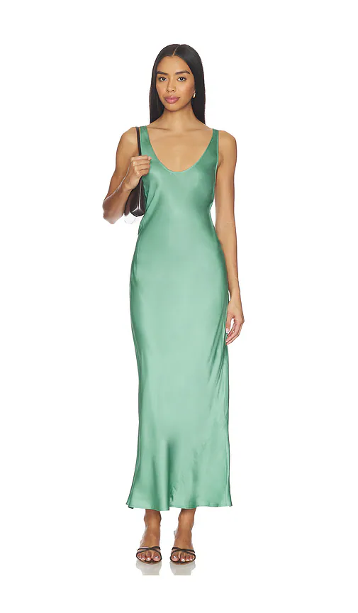 L'AGENCE — ПЛАТЬЕ-МАЙКА AKIYA · Malachite Green