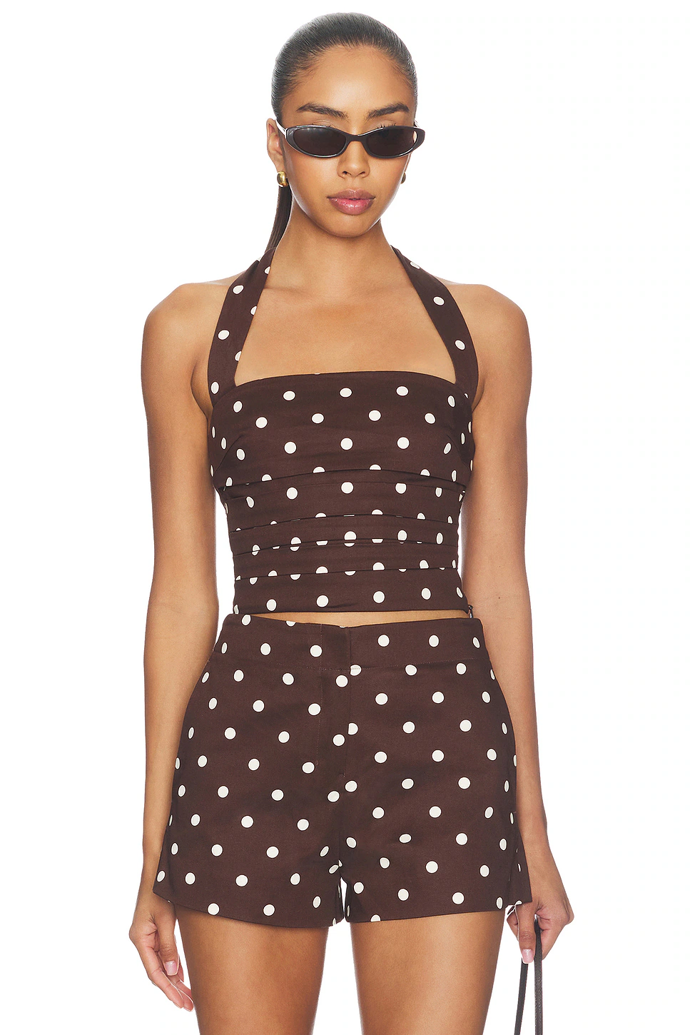 L'Academie — ТОП POLINA · Brown Ivory Dot