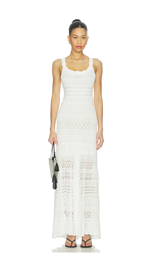 LoveShackFancy — ПЛАТЬЕ SOLENNE · Light Chai