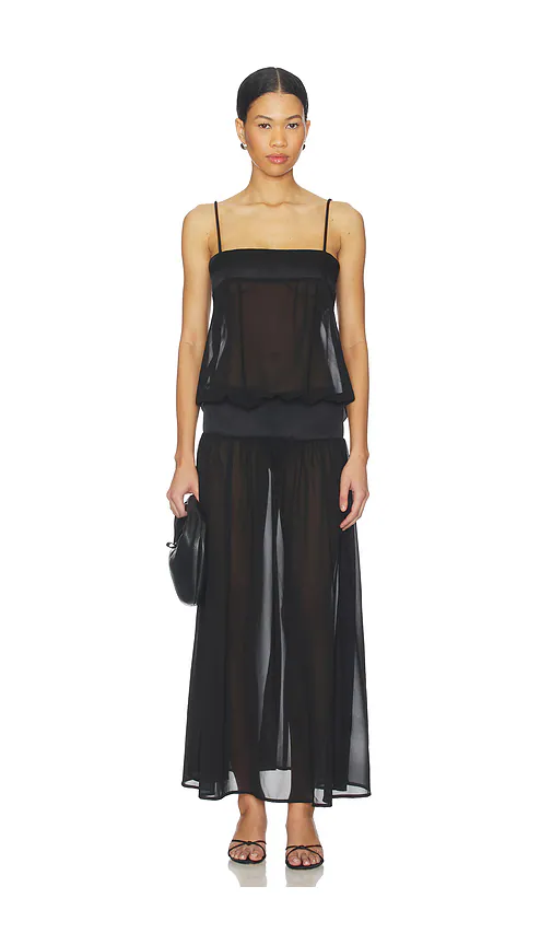 LIONESS — ПЛАТЬЕ GRACIA MAXI · Noir
