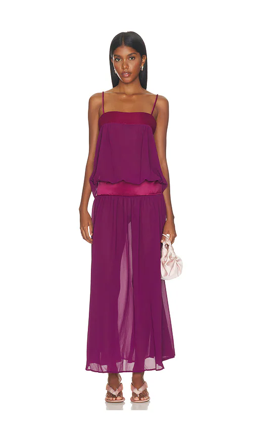 LIONESS — ПЛАТЬЕ GRACIA MAXI · Plum