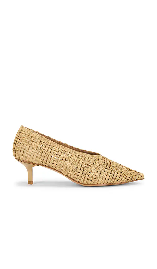 LPA — ТУФЛИ НА КАБЛУКЕ CLIO · Natural Raffia