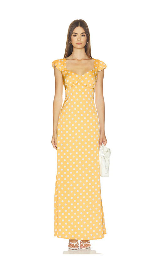 MORE TO COME — ПЛАТЬЕ DOROTHY · Orange White Dot