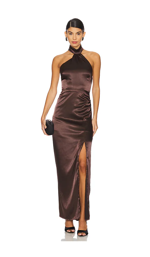 MORE TO COME — ПЛАТЬЕ DARCEY · Dark Brown