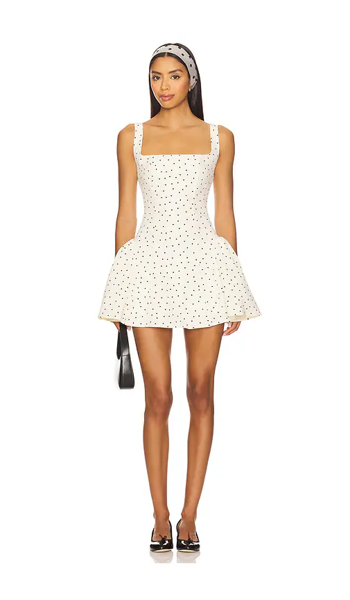 MORE TO COME — ПЛАТЬЕ BELINA · Cream Polka Dot