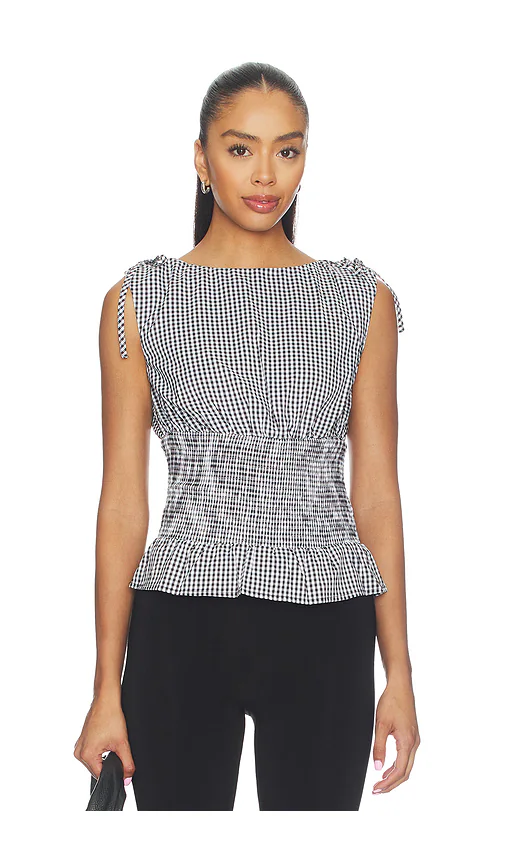 MORE TO COME — ТОП MILCAH · Black Gingham