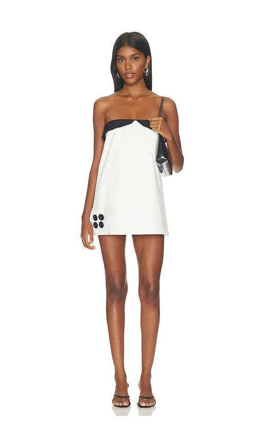 NIIHAI — ПЛАТЬЕ COLLAR BANDEAU · White