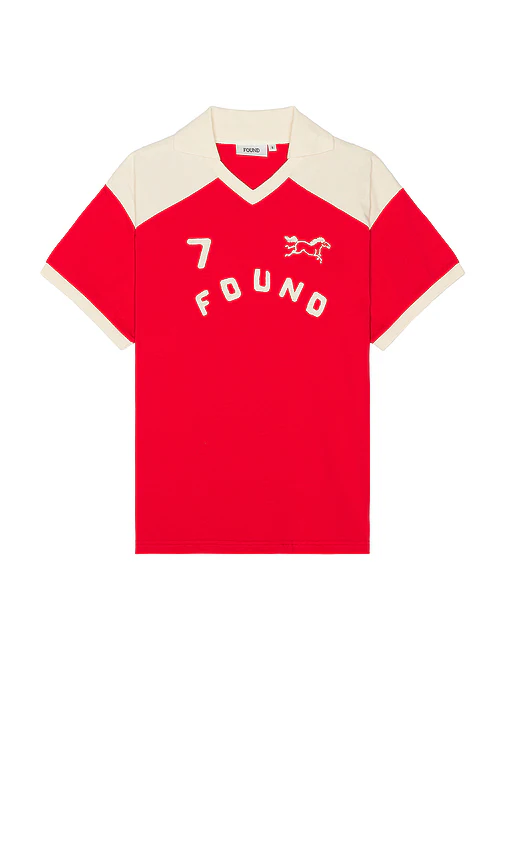 Found — ДЖЕРСИ С ВОРОТНИКОМ · Red