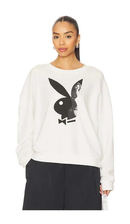 Playboy — СВИТШОТ BUNNY SHADOW · White