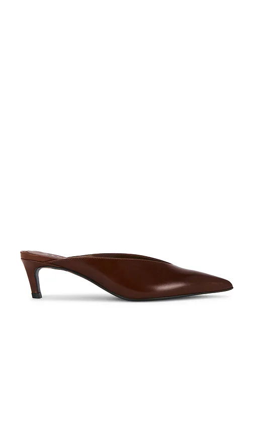 Schutz — ТУФЛИ НА КАБЛУКЕ LOREN MID MULE · Warm Toffee