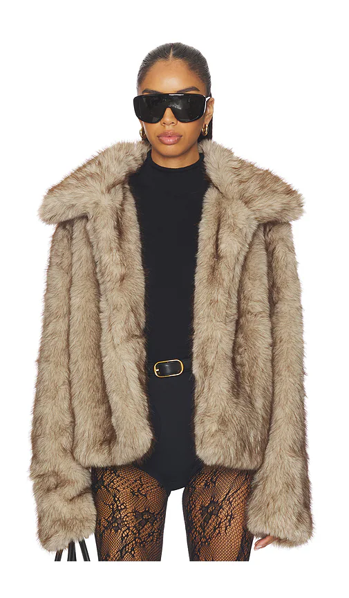 SNDYS — КУРТКА FAUX FUR · Cream