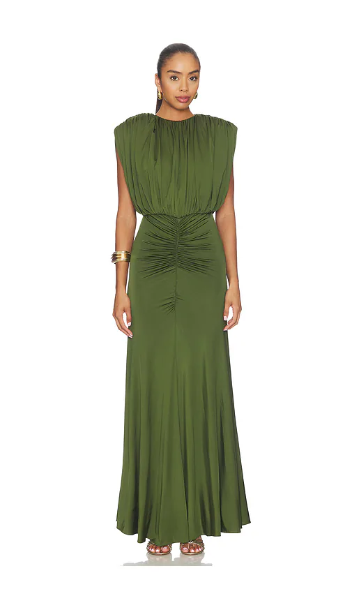 self-portrait — ПЛАТЬЕ MAXI DRESS · Green