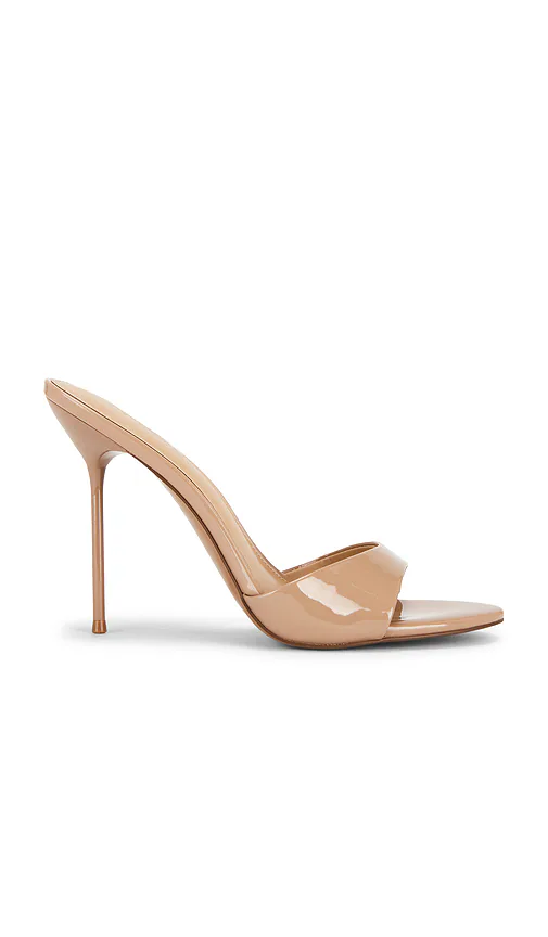 Steve Madden — САНДАЛИИ НА КАБЛУКЕ SATURN · Tan Patent