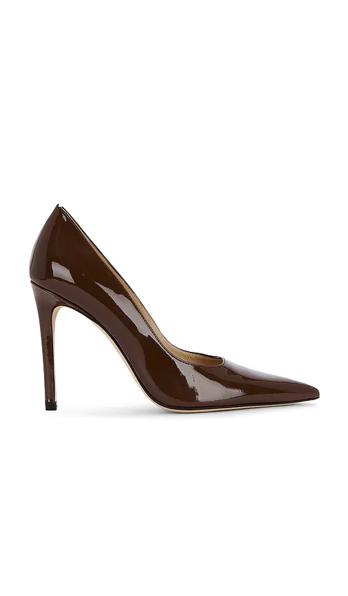 Stuart Weitzman — ТУФЛИ НА КАБЛУКЕ STUART POWER 100 · Deep Coffee