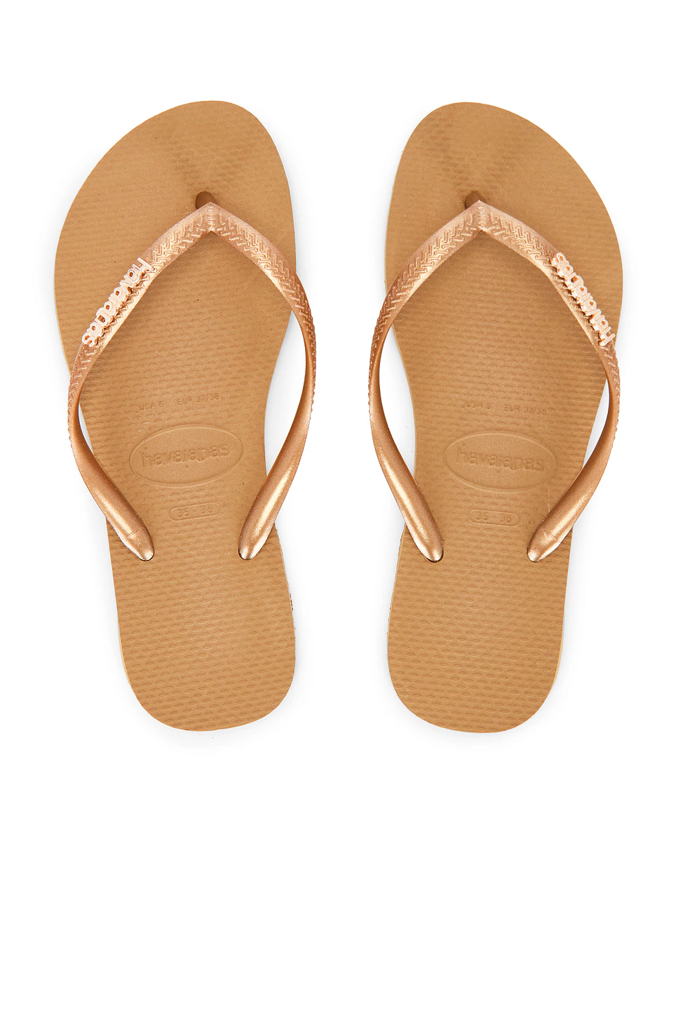 Havaianas — САНДАЛИИ SLIM LOGO METALLIC
