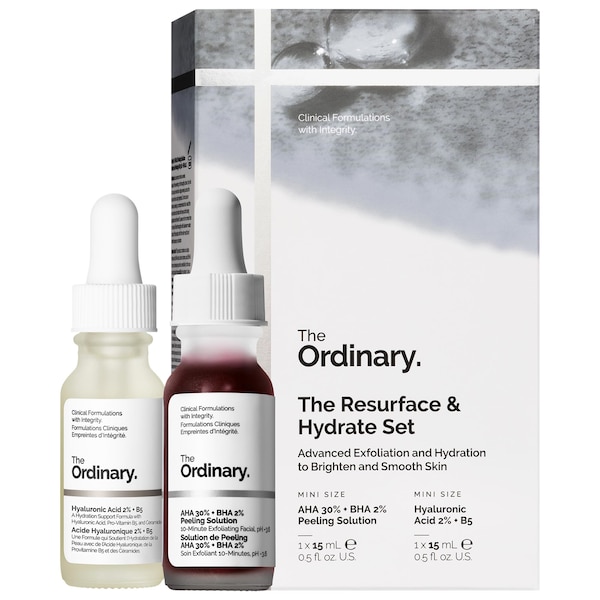 The Ordinary — The Resurface & Hydrate Set with Hyaluronic Acid Serum + AHA